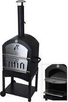 maxxgarden-pizza-oven-smoker-barbecue-houtskool-45-x-65-x-158cm
