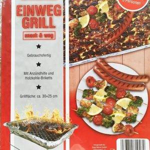 2 x wegwerp barbecues bbq grill instant grill houtskoolbarbeque