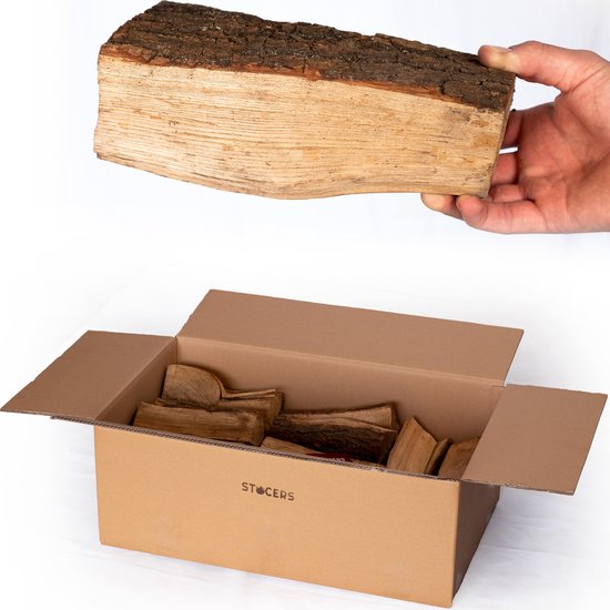 haardhout eiken 20 kilogram brandhout voor open haard of hout kachel